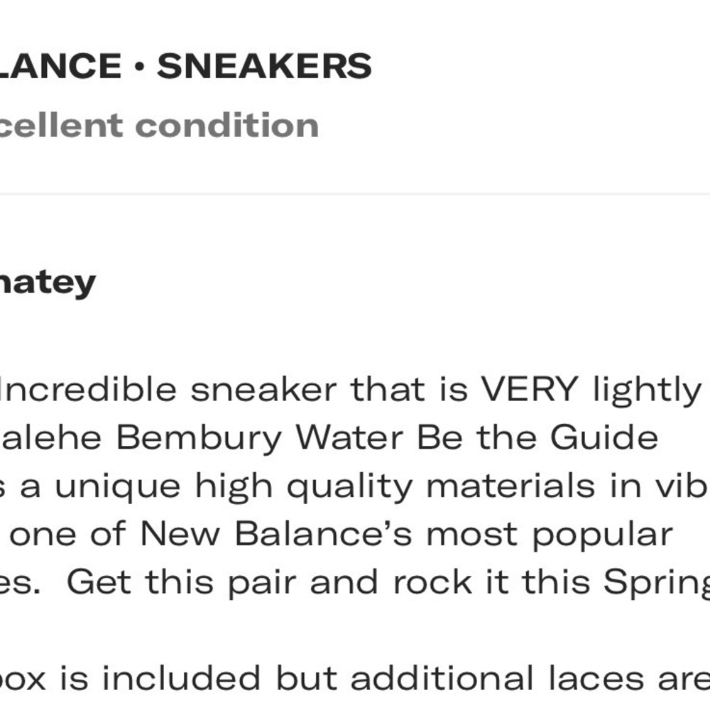 New Balance X Salehe Bembury Water Be the Guide Size 10.5 - Picture 7 of 7